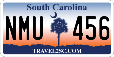 SC license plate NMU456