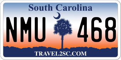 SC license plate NMU468
