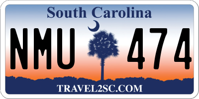 SC license plate NMU474