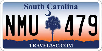 SC license plate NMU479