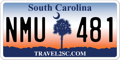 SC license plate NMU481