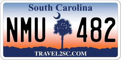 SC license plate NMU482