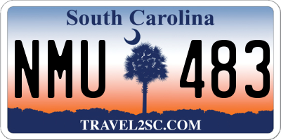 SC license plate NMU483