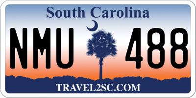 SC license plate NMU488