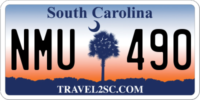 SC license plate NMU490