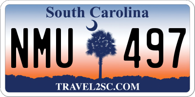 SC license plate NMU497