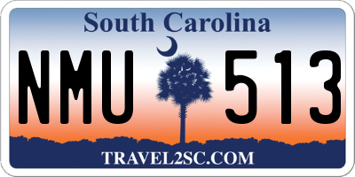 SC license plate NMU513