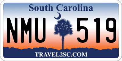 SC license plate NMU519