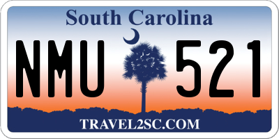 SC license plate NMU521