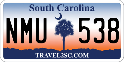 SC license plate NMU538