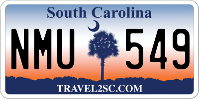 SC license plate NMU549