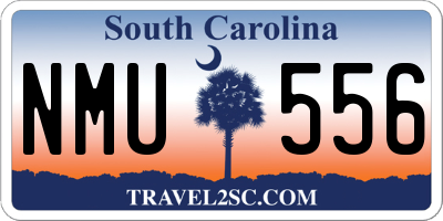 SC license plate NMU556