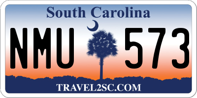 SC license plate NMU573