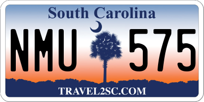 SC license plate NMU575