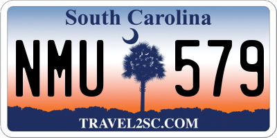 SC license plate NMU579