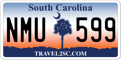 SC license plate NMU599