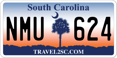SC license plate NMU624