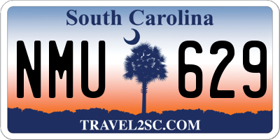 SC license plate NMU629