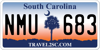 SC license plate NMU683