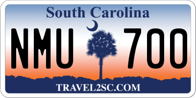 SC license plate NMU700