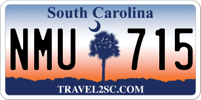 SC license plate NMU715