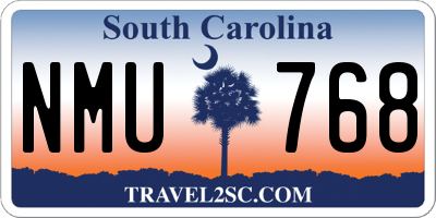 SC license plate NMU768