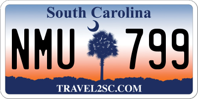SC license plate NMU799