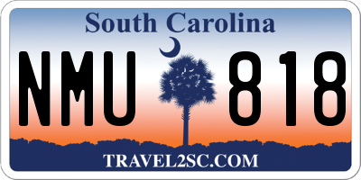 SC license plate NMU818