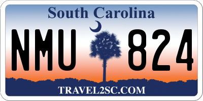 SC license plate NMU824