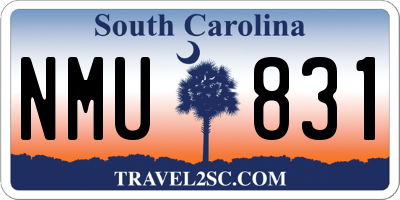 SC license plate NMU831
