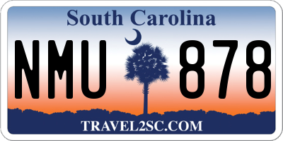 SC license plate NMU878