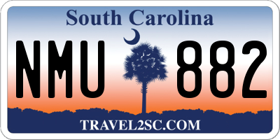 SC license plate NMU882