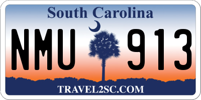 SC license plate NMU913