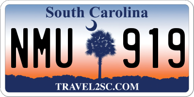 SC license plate NMU919