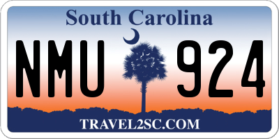 SC license plate NMU924