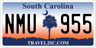 SC license plate NMU955