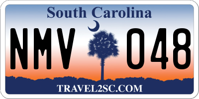SC license plate NMV048