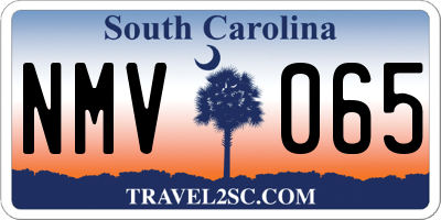 SC license plate NMV065