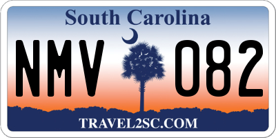 SC license plate NMV082