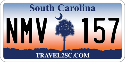 SC license plate NMV157