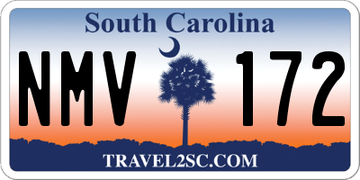 SC license plate NMV172