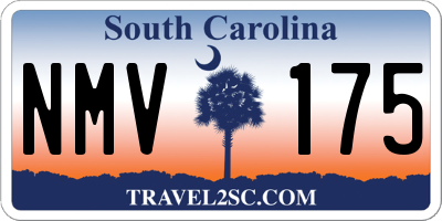 SC license plate NMV175