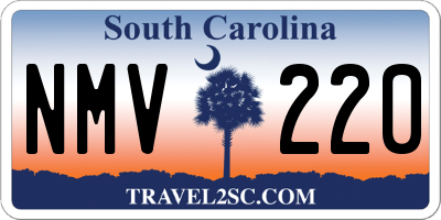 SC license plate NMV220