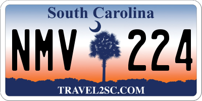 SC license plate NMV224