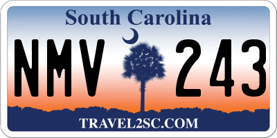 SC license plate NMV243