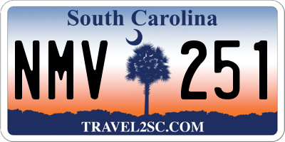 SC license plate NMV251