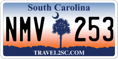 SC license plate NMV253