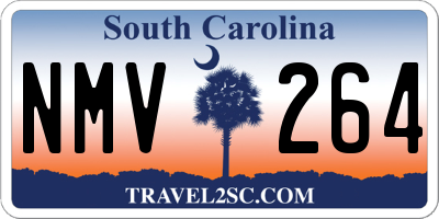 SC license plate NMV264