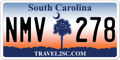 SC license plate NMV278