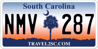 SC license plate NMV287